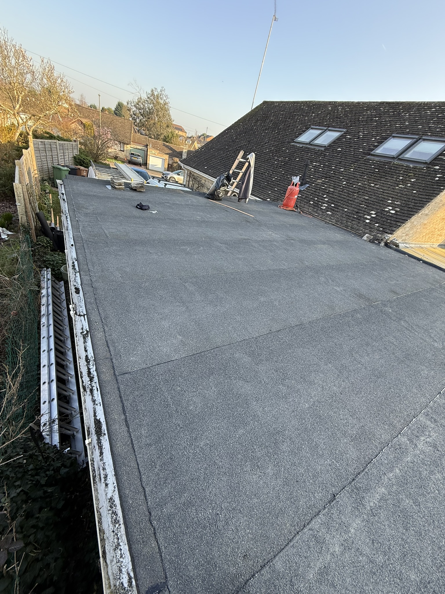 Flat roofing work by BC Roofing