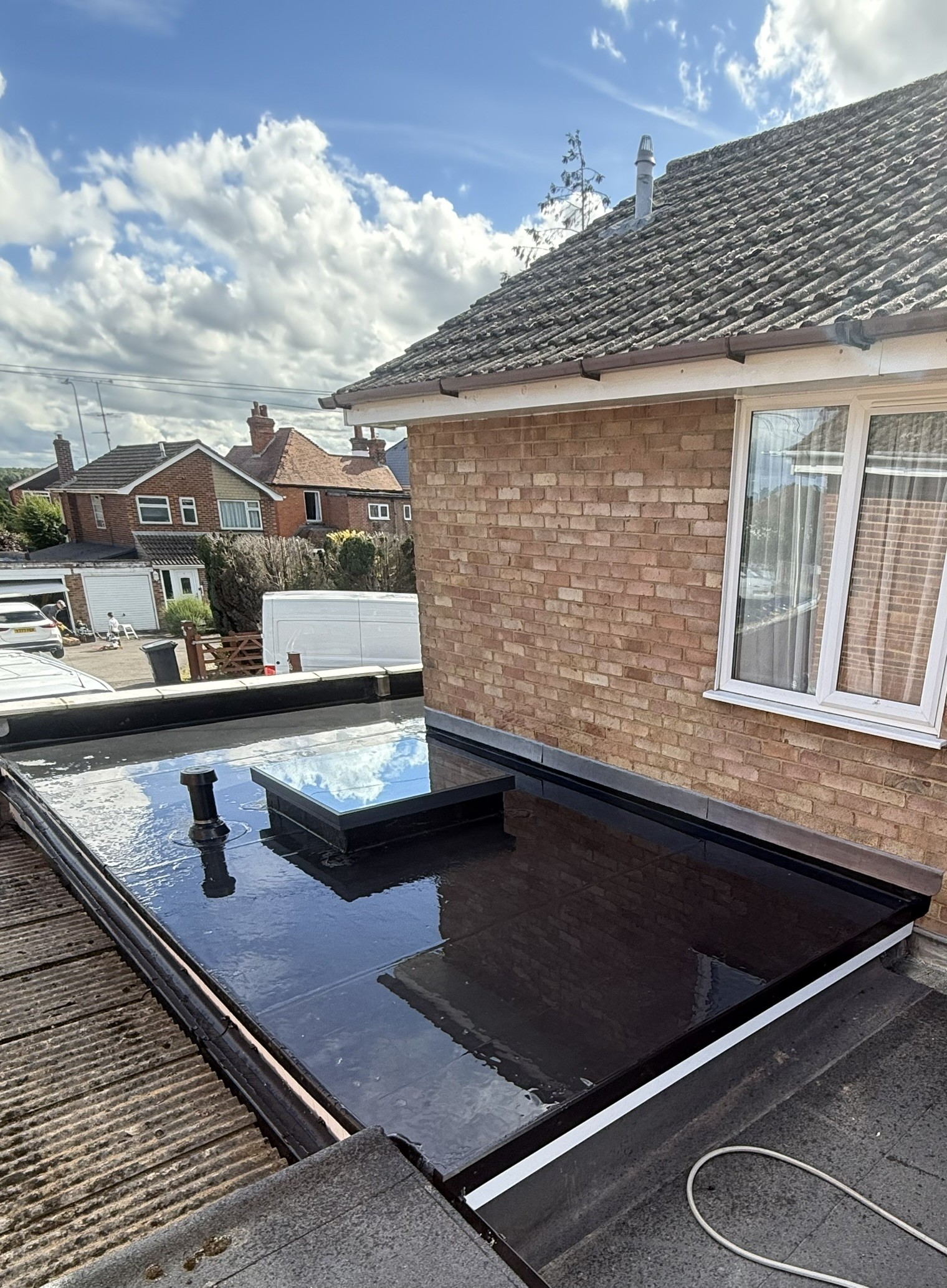 Warm EPDM rubber roof by BC Roofing Oxford